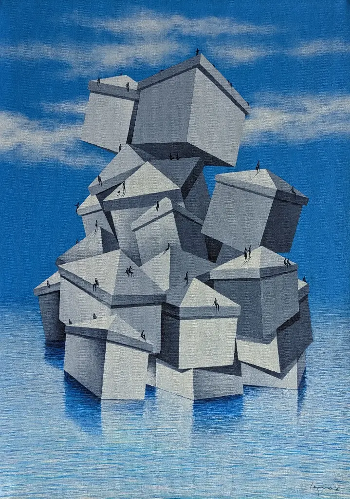 A La Deriva - 24"by 18"