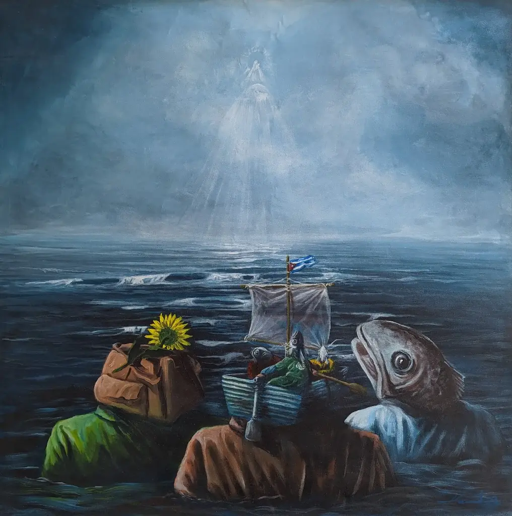 Como los Peces - 35" by 35"