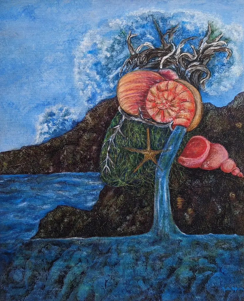 Corazón de Agua - 24" by 19.5"