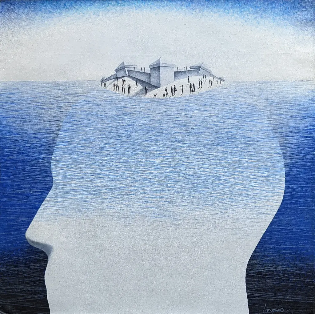 Iceberg - 34" by 34"