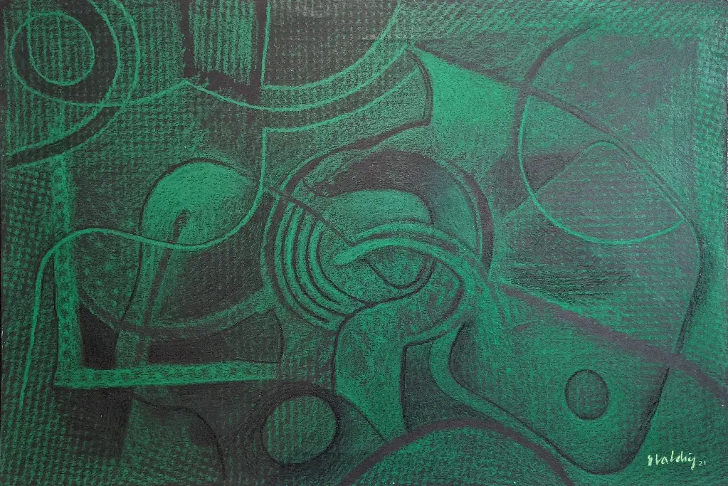 In Quarantine 50 -  18" by 12"