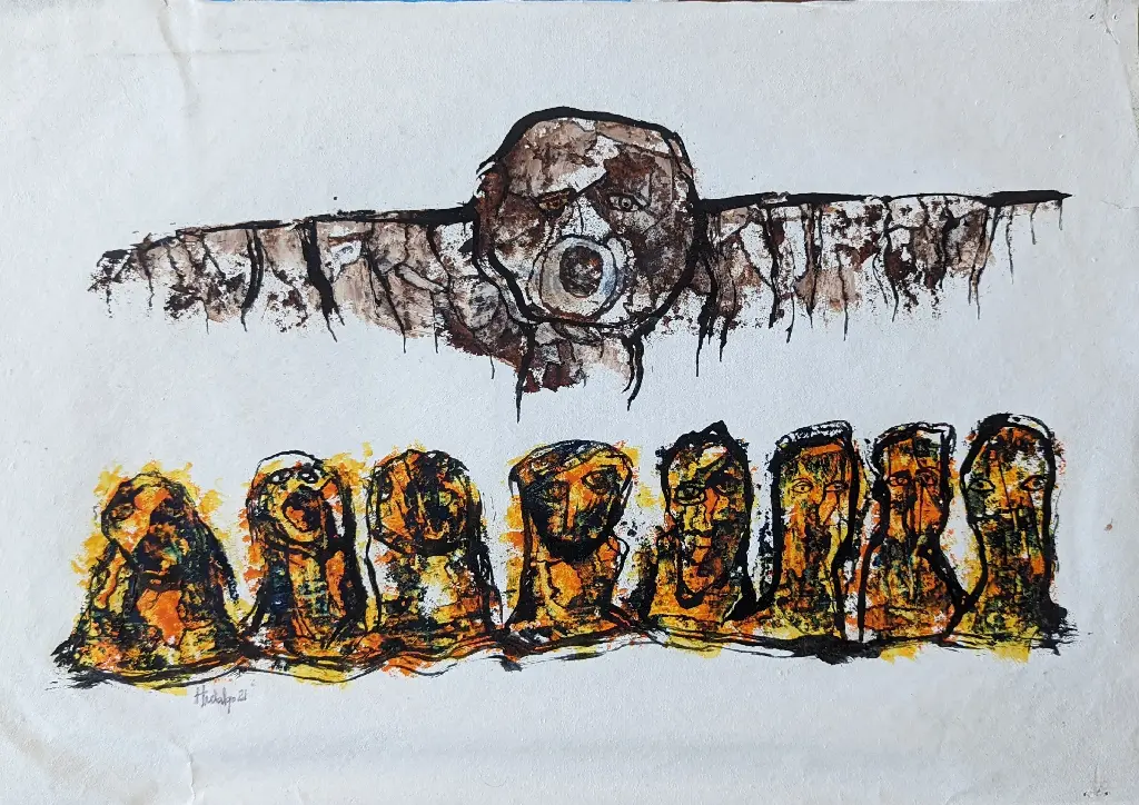 Intento de Vuelo - 22" by 15"