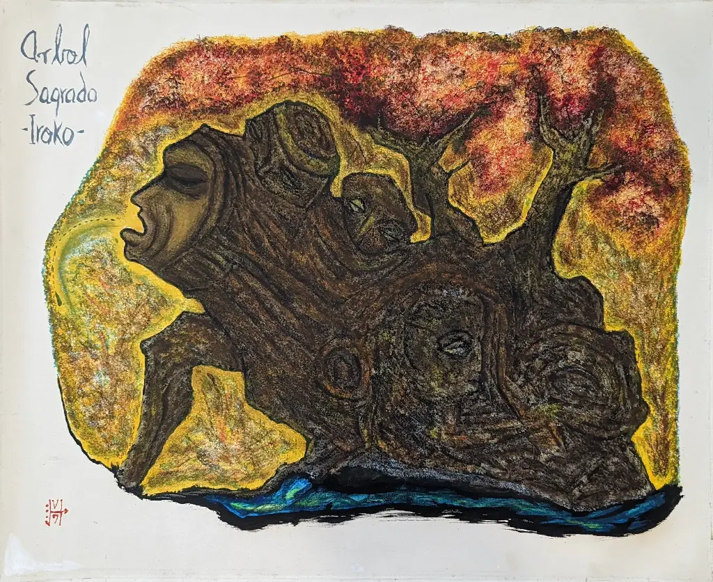 Iroko, Arbol Sagrado - 39" by 31.5"