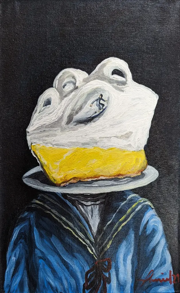 Surfeando en el Lemon Pie - 17" by 11.5"