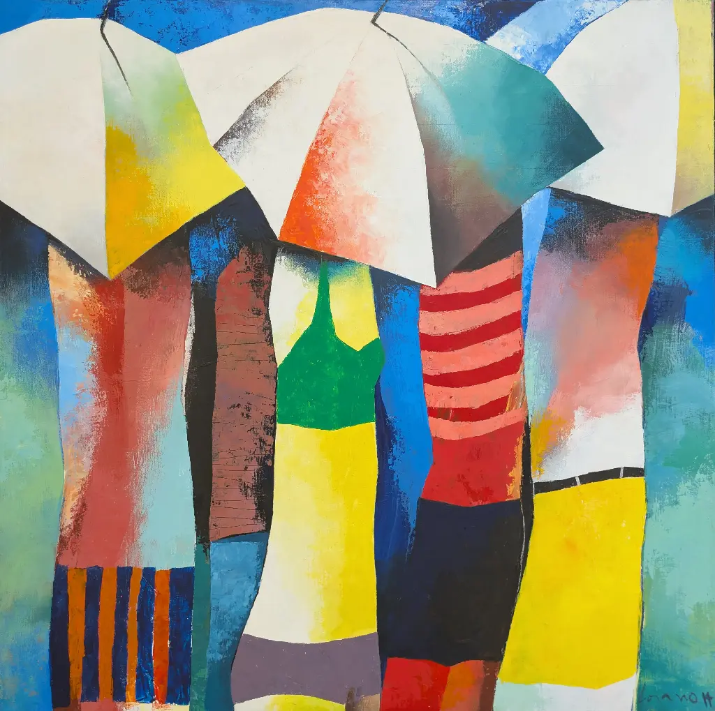 En la Playa - 39" by 39"