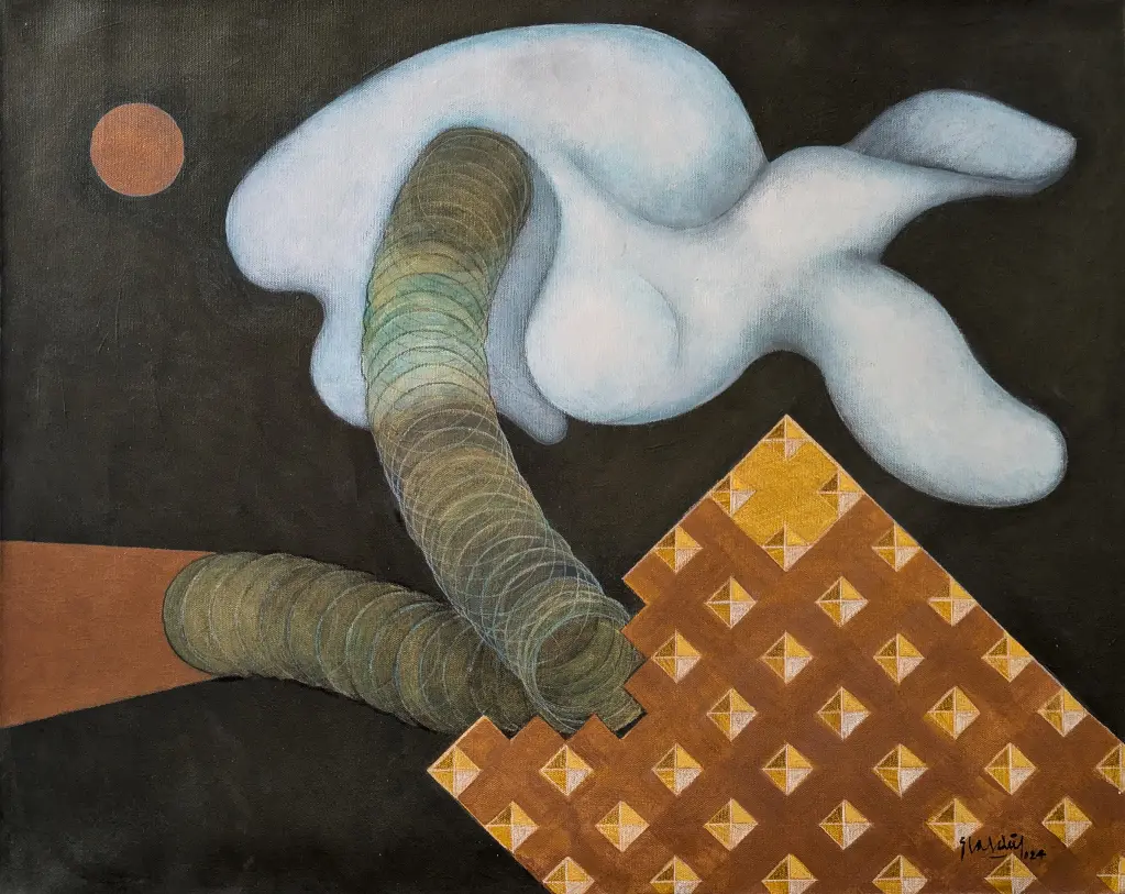 Vi un Conejo en las Nubes - 30" by 24"