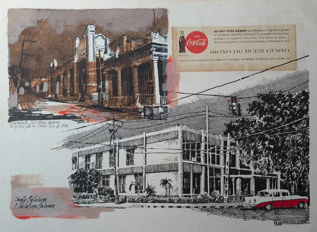 Santa Catalina y Palatino (Coca Cola) - 15" by 11"