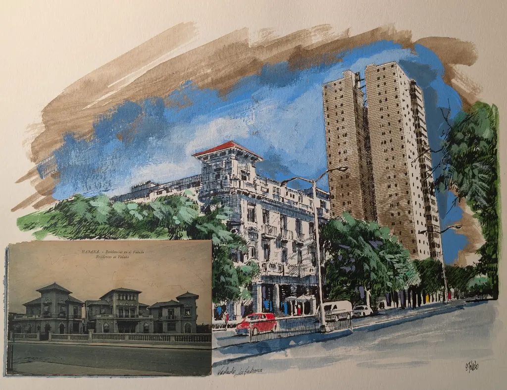 Untitled (Residencias en el Vedado) - 15" by 11"