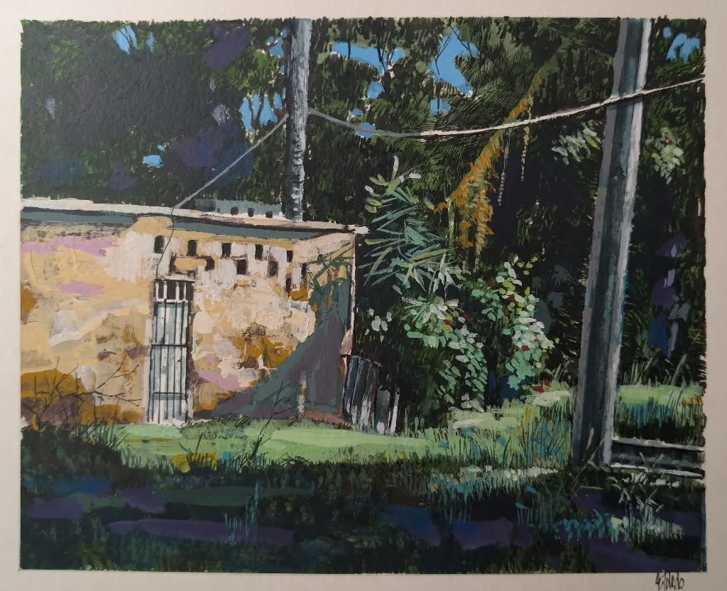 Untitled (Traintracks) - 10" by 8"