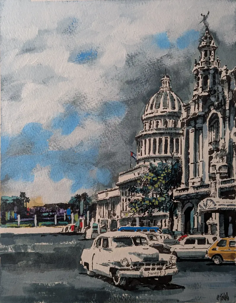 Untitled (Capitolio) - 13" by 10"