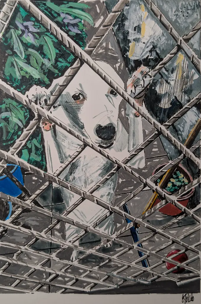 Untitled (Dog) - 10" by 7"