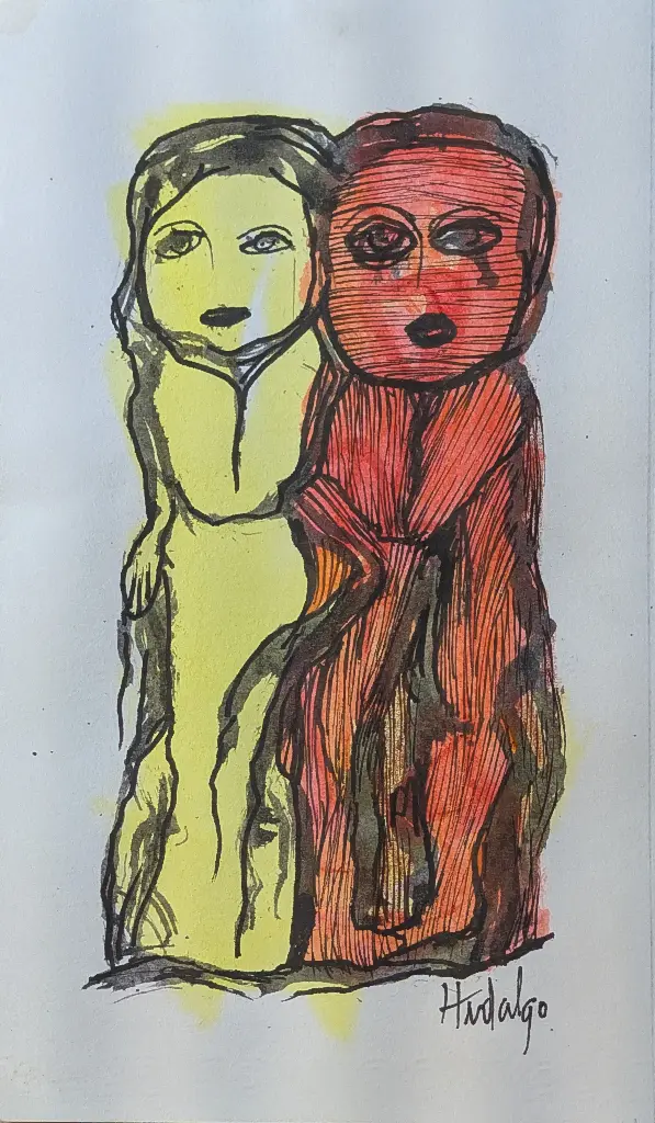 Pareja feliz - 7.5" by 4.5"