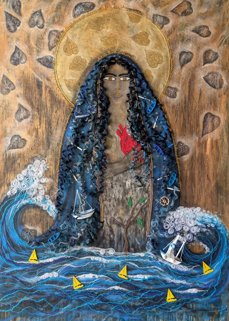 Plegaria a la Virgen (Stretched) - 58" by 40"