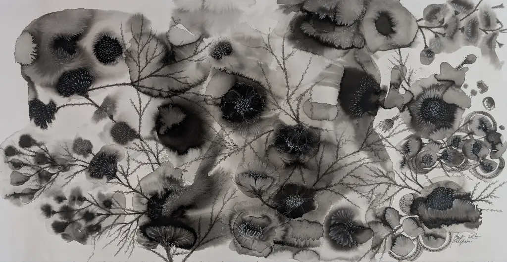 Untitled 2 El Jardin - 47" by 24.5"