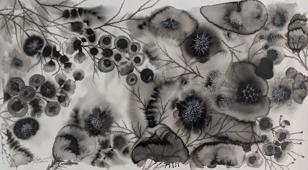 Untitled 1 El Jardin - 47" by 24.5"