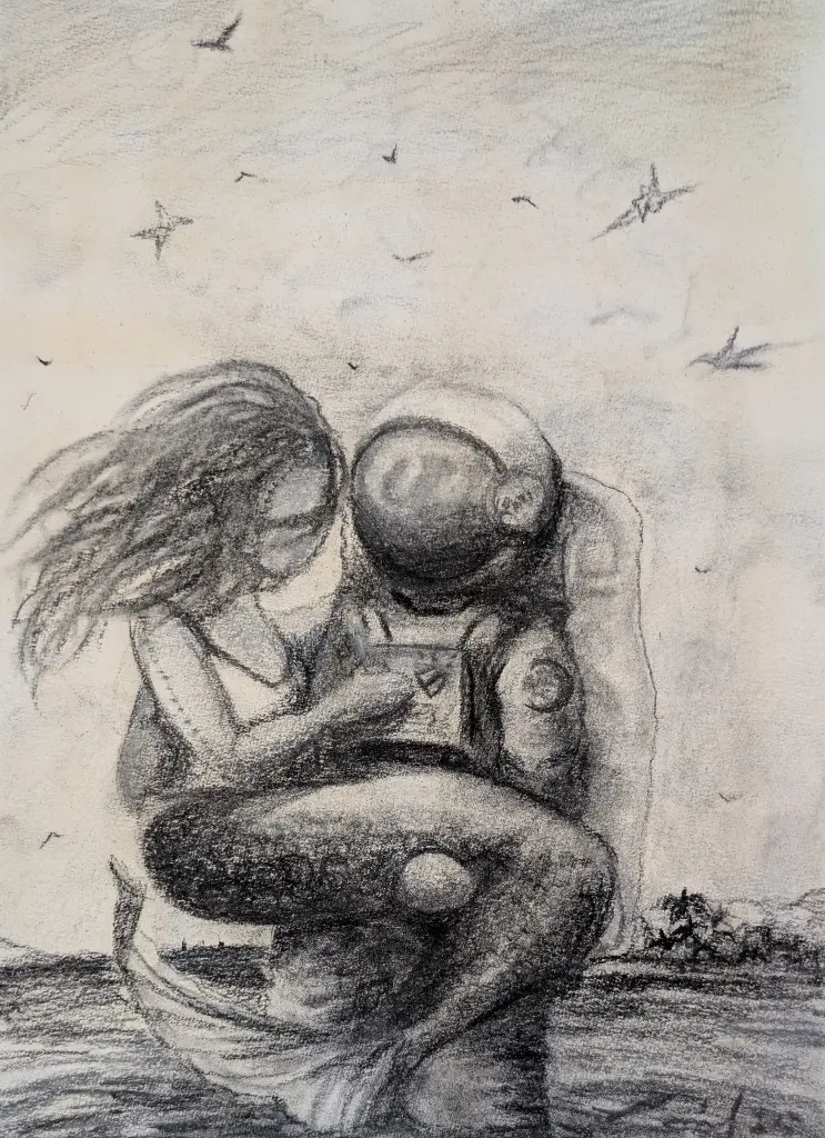 La Sirena y el Capitán - 13.5" by 10"