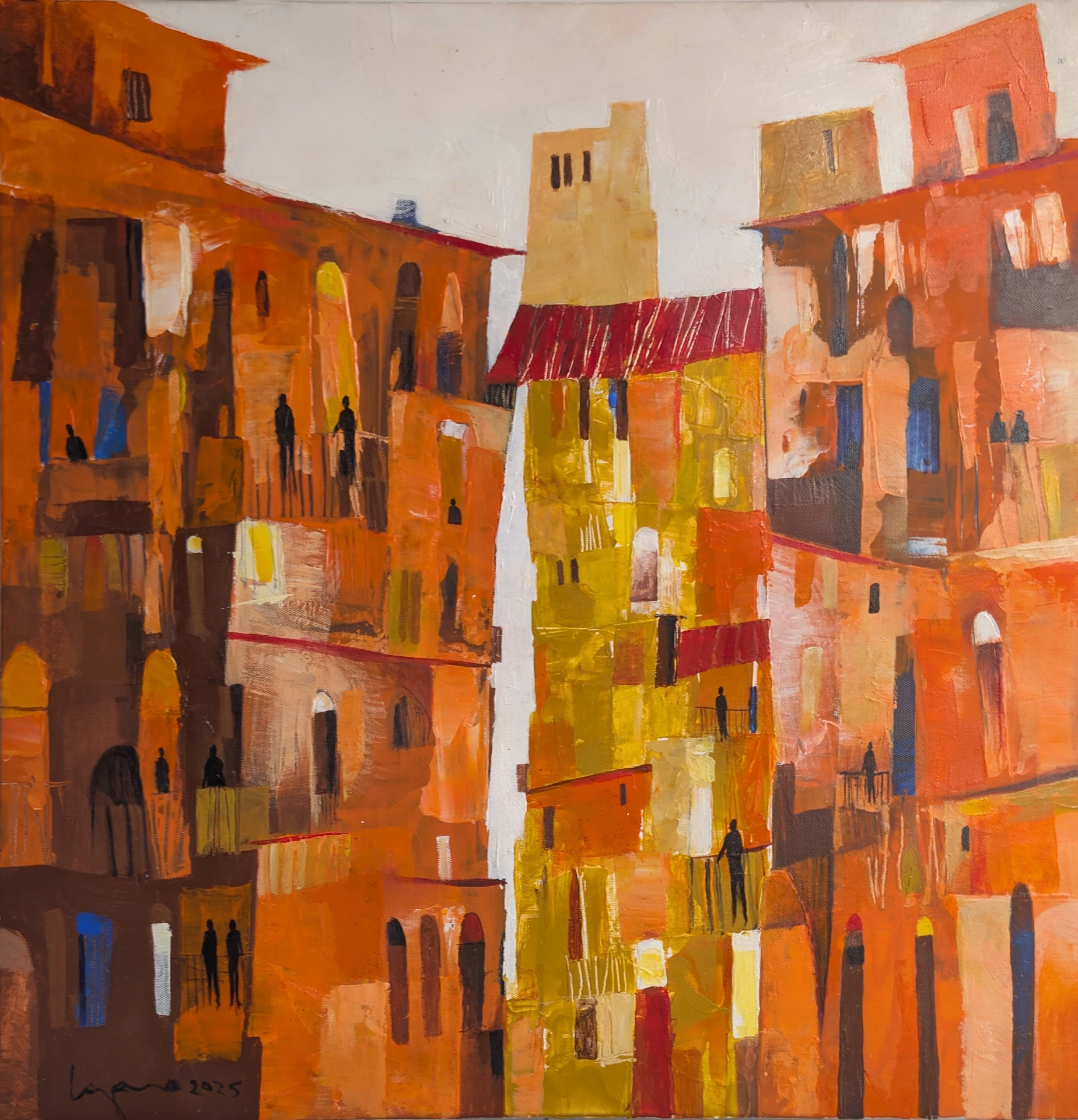 Old City - 16" by 16"