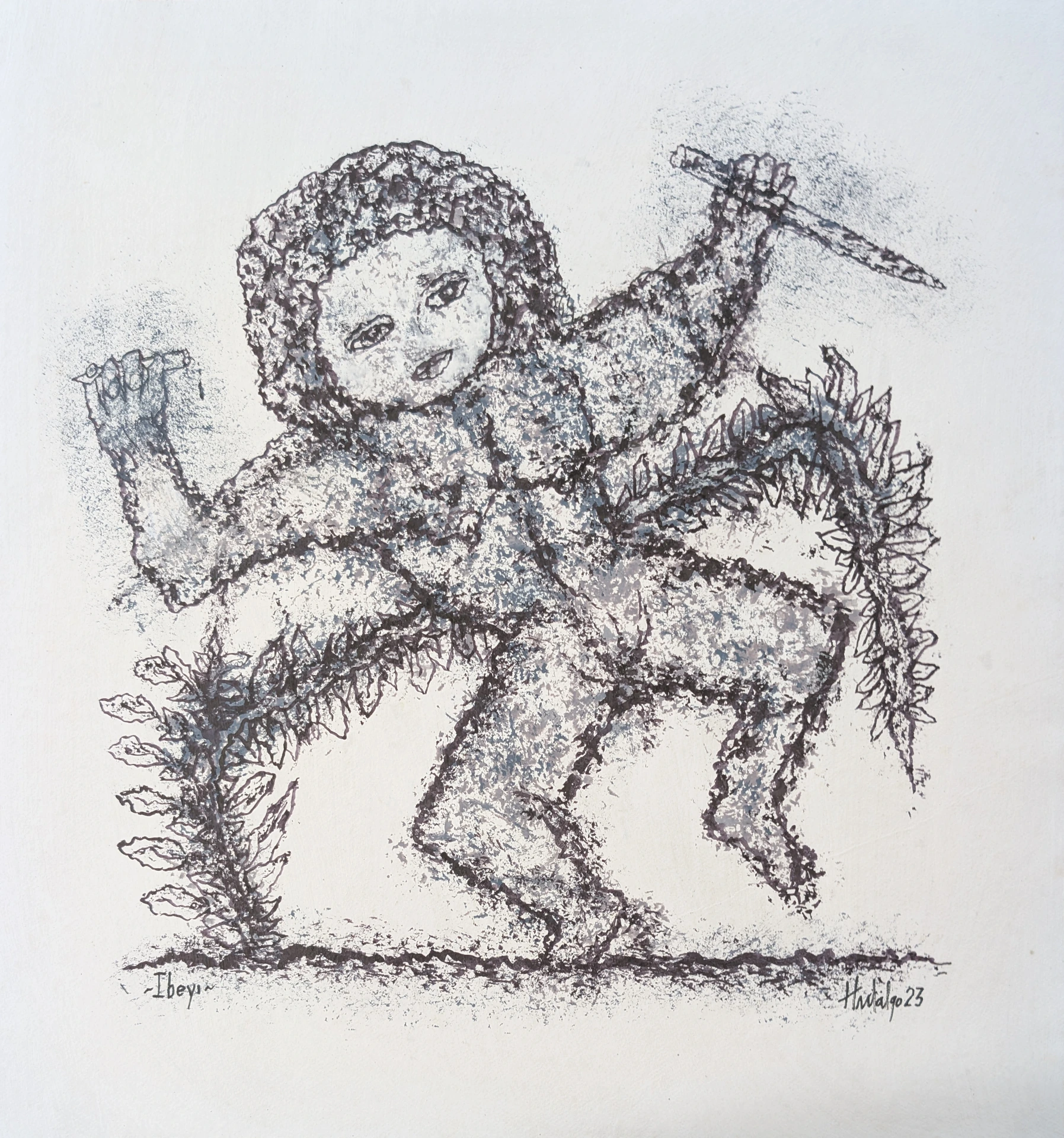 El baile de Ibeyi - 16.5" by 16"