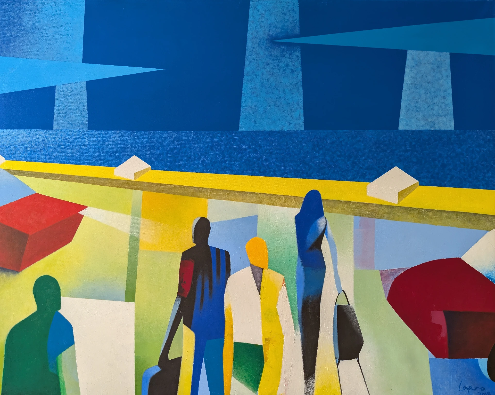 Series, Paisaje y Viajeros 1 - 48" by 38"