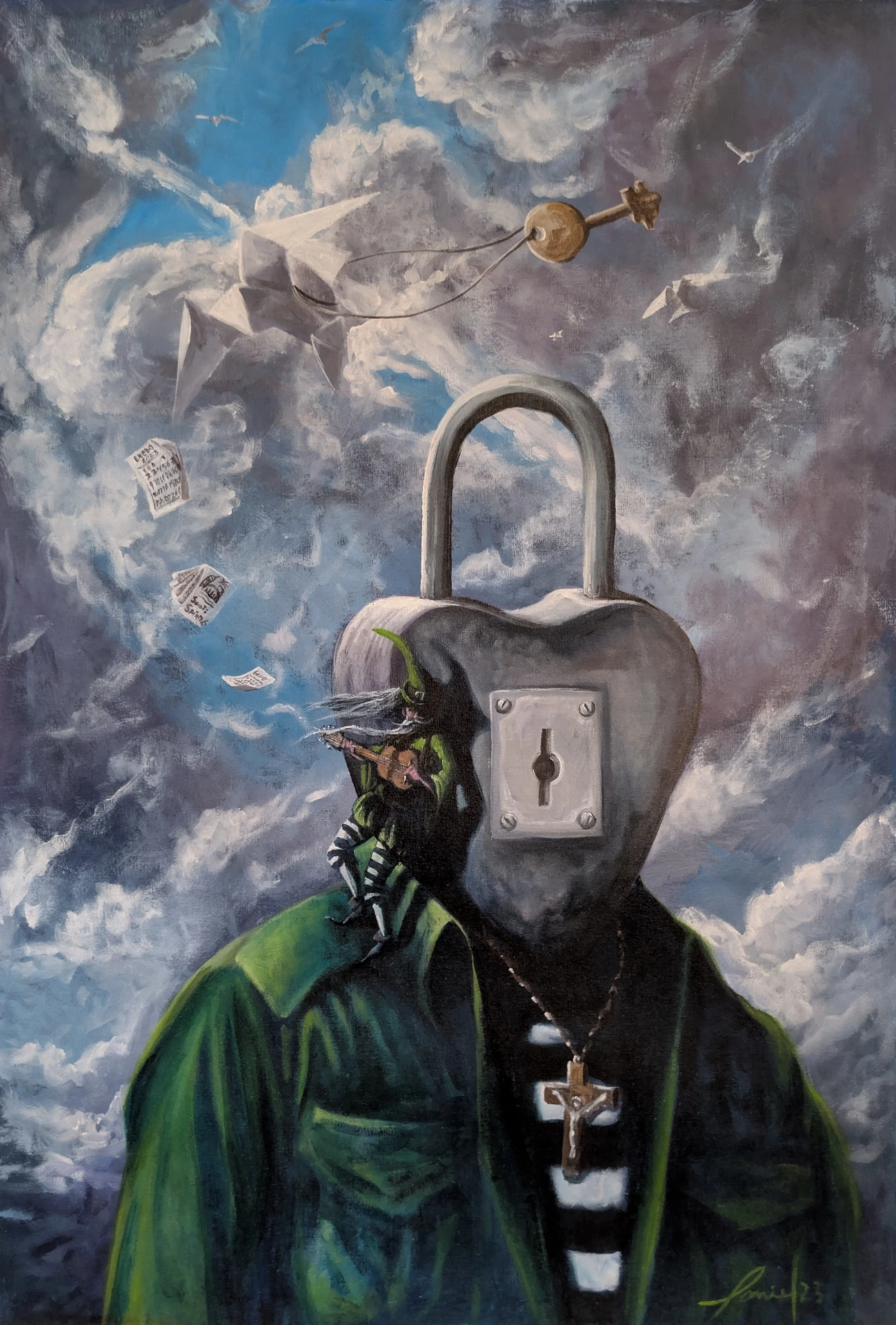 Un Trovador sin Libertad - 29.5" by 20"