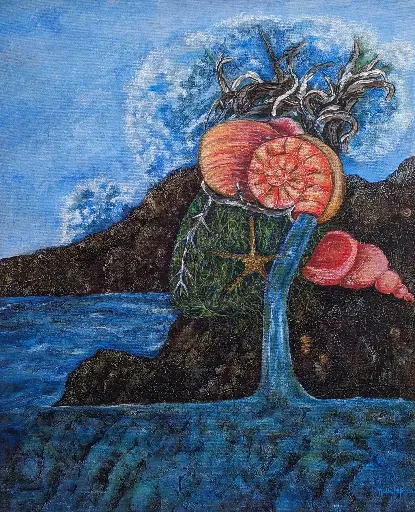 Corazón de Agua - 24" by 19.5"