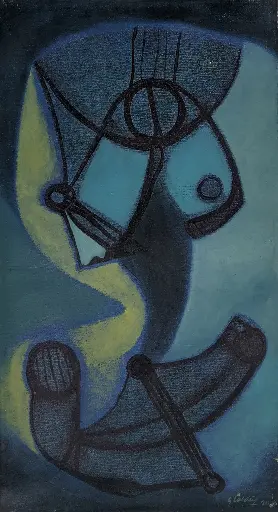 Homenaje Azul #4 - 24" by 16"