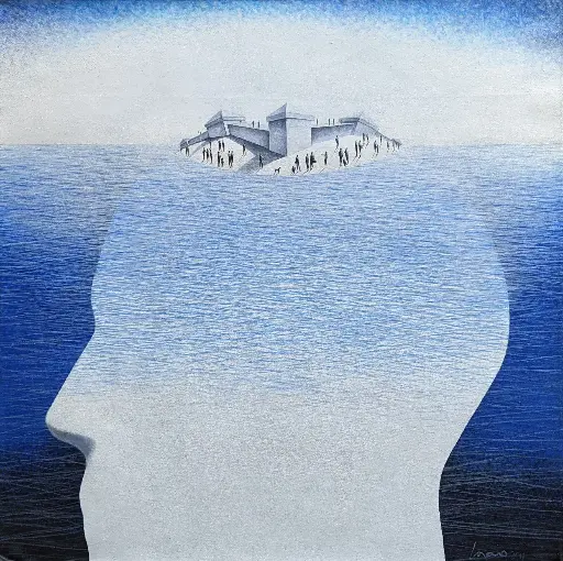 Iceberg - 34" by 34"