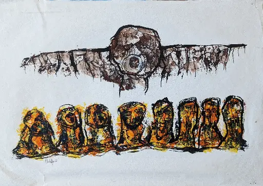 Intento de Vuelo - 22" by 15"