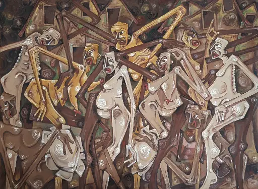 Que Rumbatela - 78" by 58.5"