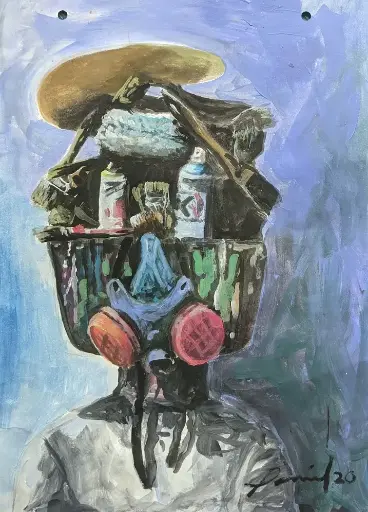 Retrato de mi Plasebo - 9" by 12.5"