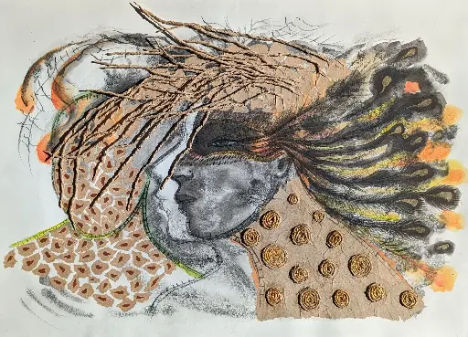 Untitled 27" by 19" - Framed