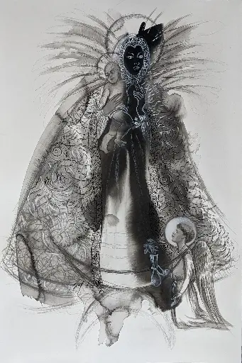 Virgenes Negras - 17.5" by 12"