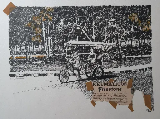 Untitled (Firestone) - 15" by 11"