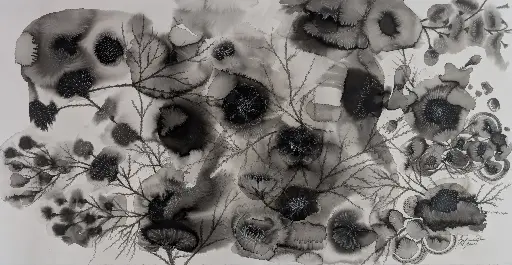 Untitled 2 El Jardin - 47" by 24.5"