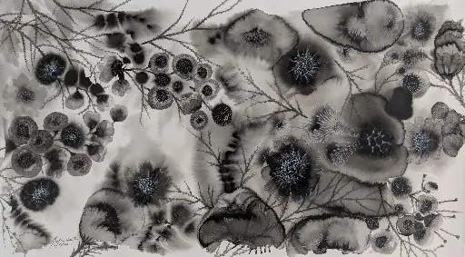 Untitled 1 El Jardin - 47" by 24.5"