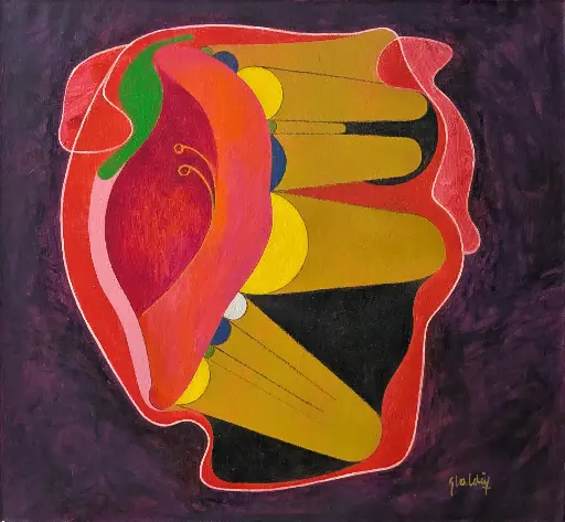 Cabeza Roja 26" by 24"